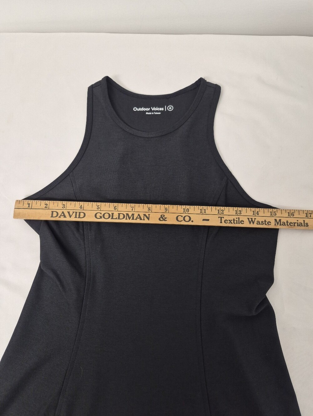 NWOT Outdoor Voices Athena Black Athletic Mini Dress sz M 245236 - Picture 3 of 8